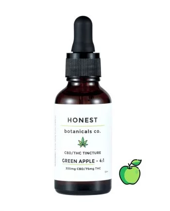 4 to 1 CBD/THC Green Apple Tincture from Honest Botanicals