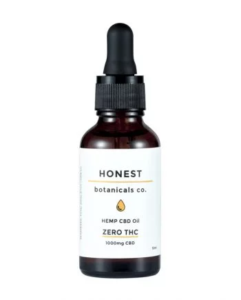 Honest Botanicals 1000mg CBD Oil with Zero THC