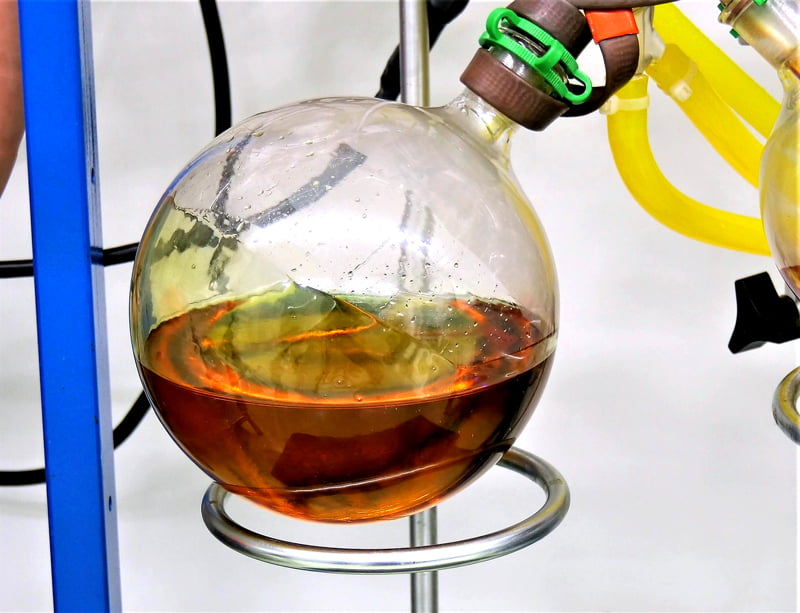 cannabinoid marijuana cannabis oil extraction in lab, image