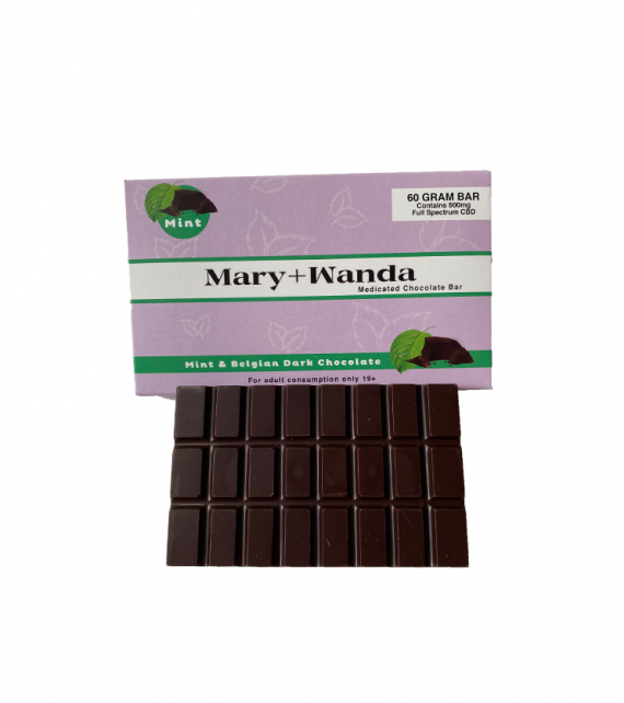 Mint and Dark Chocolate CBD bars online dispensary canada