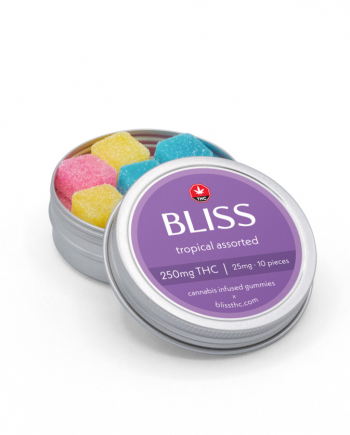 Bliss-Edibles-Tropical-Assorted-250mg-THC