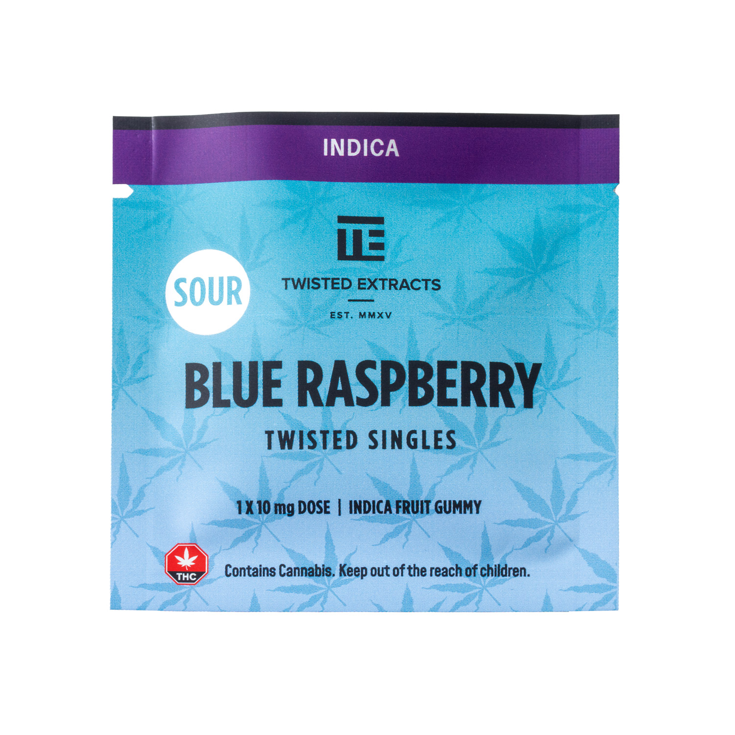 SourSingles_Sample_BlueRasp THC Singles - Twisted Extracts - Online Dispensary
