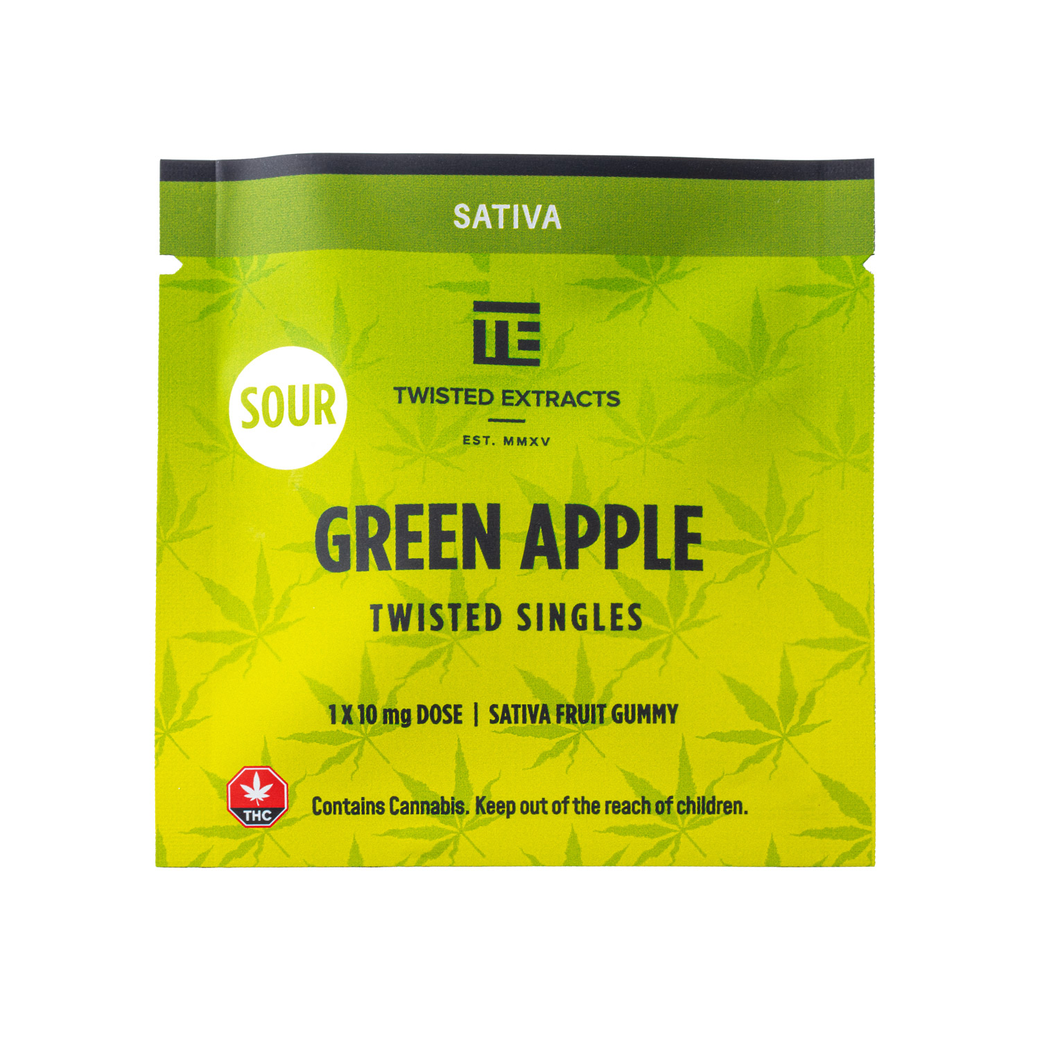 SourSingles_Sample_GreenApple Sour Singles | Twisted Extracts | Online Dispensary Canada